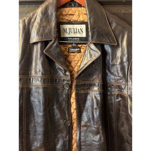 M. JULIAN "THINSULATE" LEATHER JACKET BY WILSON'S LEATHER - SIZE LARGE